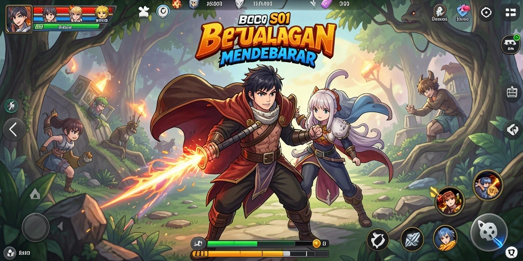 Tampilan gameplay seru dan mendebarkan dari BOS01.
