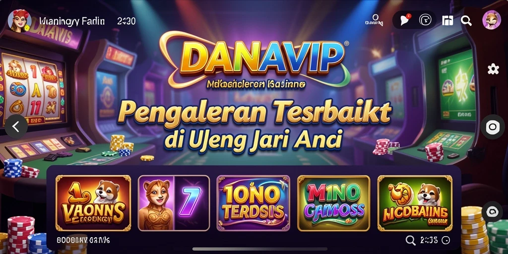 Tampilan gameplay Kasino yang menarik dan interaktif di DANAVIP.