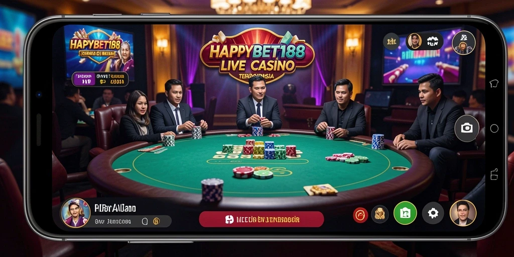 Tampilan gameplay Live Casino yang menegangkan dan interaktif.