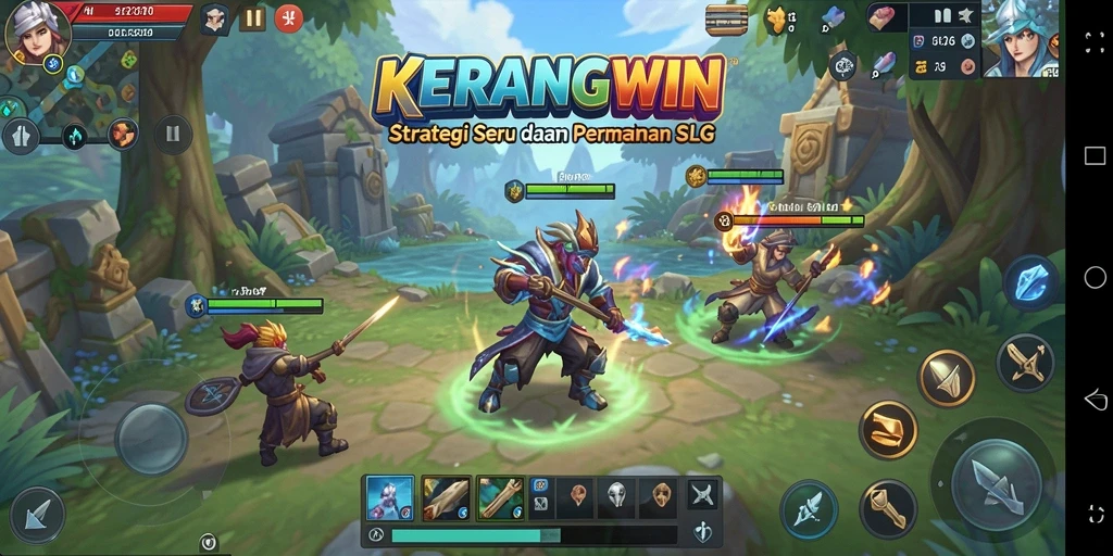 Gameplay seru KERANGWIN dengan strategi dan pertempuran menarik.