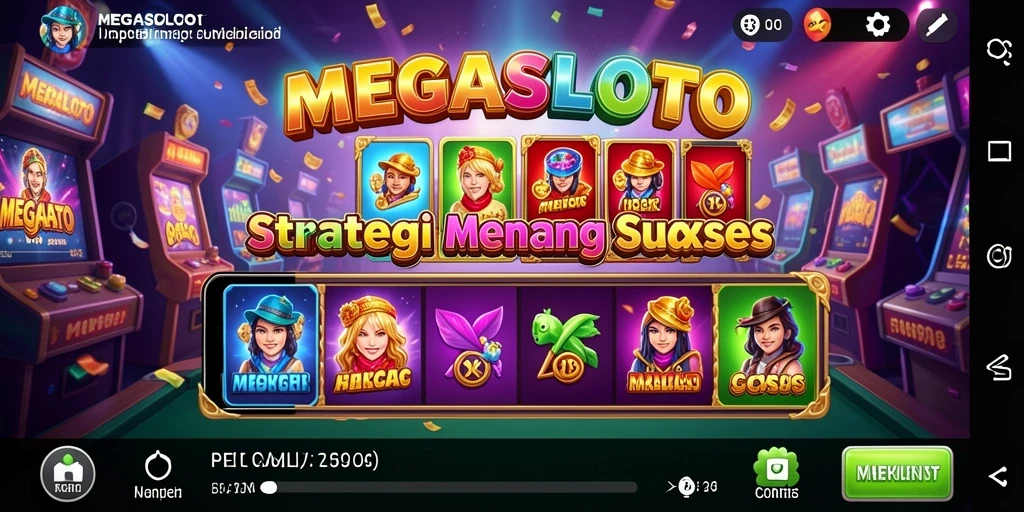 Tampilan menarik dari gameplay <strong>MEGASLOTO</strong> dengan taktik yang mendebarkan.