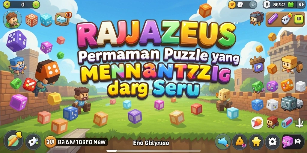 Screenshot gameplay RAJAZEUS menampilkan teka-teki yang menantang dan seru.