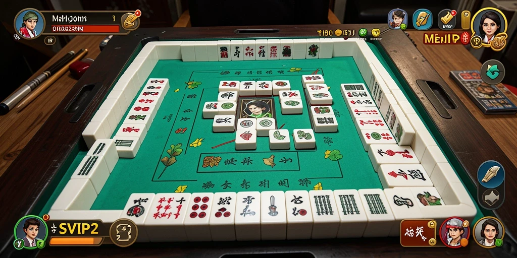Screenshot dari gameplay menarik SVIP2 Mahjong.